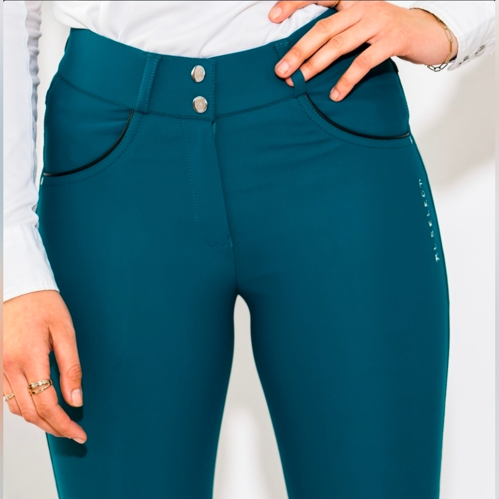 KL Select Gabrielle 30R FS Chesapeake/Black Riding Breeches - Picture 4 of 5